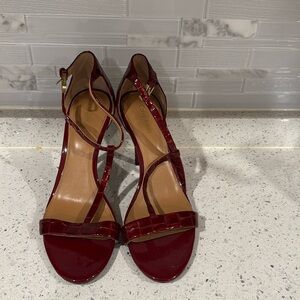 Calvin Klein Nasi Garnet strapped heel